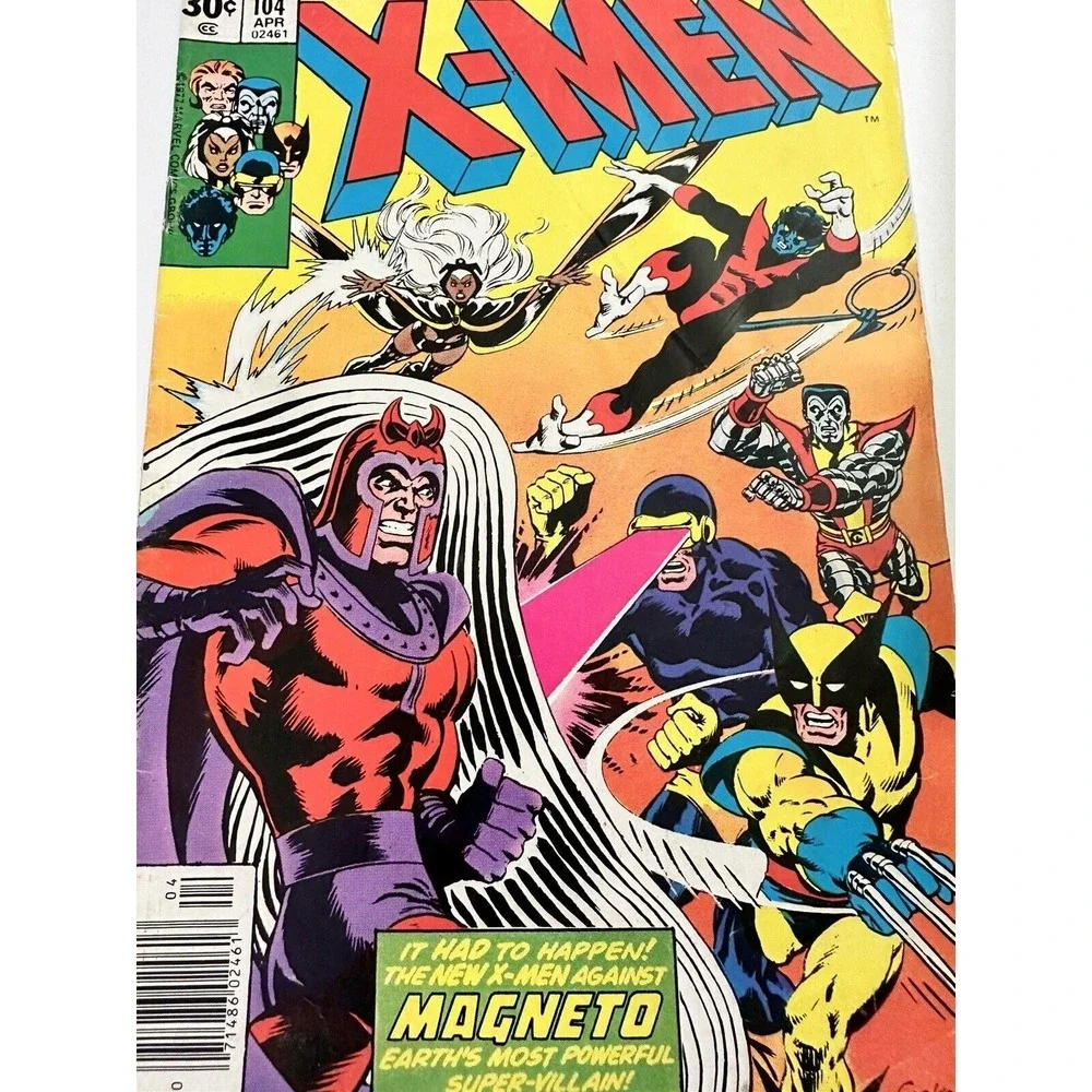 UNCANNY X-MEN #104 MARVEL COMICS 1977 1st APPEARANCE OF THE STARJAMMERS - Picture 3 of 13